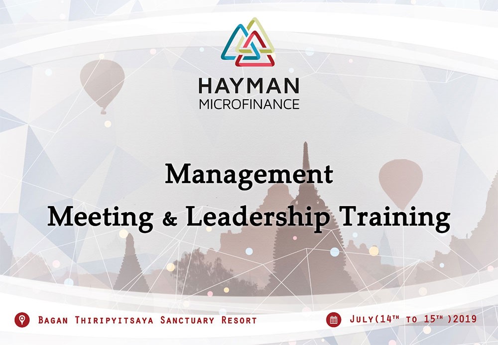 MANAGEMENT MEETING AND LEADERSHIP TRAINING